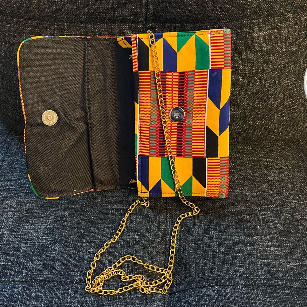 Colorful Geometric Pattern Handmade Clutch - Picture 3 of 9